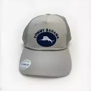 Tommy Bahama Baseball Cap Trucker Hat Marlin Snap Back Adjustable Gray Fishing