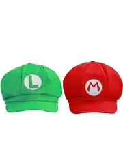 Novelty Super Bros Hats Mario Luigi Video Game Cosplay Costume Hats NEW
