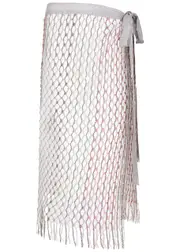 Missoni Sequin-embellished Metallic Open-knit Sarong - Silver - One Size ONE SIZE