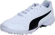 PUMA Cricket Shoes - Rubber Outsole - Virat Kohli One8 Edition Cricket Shoes (12) White
