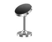 Double Ball Car Phone Bracket Double Ball 720 Degree Rotating Paste Magnetic Mobile Phone Bracket-Silver