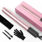 Professional Hair Striaghtener Nano Titanium Instant Heating Flat Iron 2 In 1 Curling Iron Hair Tool with LCD Display