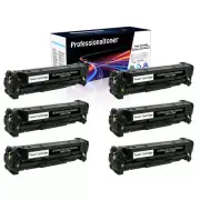 6PK CE320A Fits for HP 128A Black Toner LaserJet Pro CM1415fnw CP1525 CP1525nw
