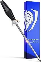 DALSTRONG Honing Steel - 23 cm - Shadow Black Series - Black Titanium Nitride Coated German HC Steel - Sheath Included - NSF Certified
