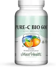 Pure-C-Bio 600 - with Bioflavonoids - Immune & Capillary Support - 180 Tablets - Kosher