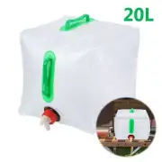 20L Foldable Collapsible Water Container With Spigot Camping Water Storage Jug