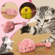 Simulation Mouse Plush Long Tail Cat Dogs Squeaky Fluffy Funny Supplies Pet K8E3