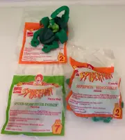 3 McDonald's Happy Meal Toys 1995 SPIDER-MAN Peter Parker & Scorpion