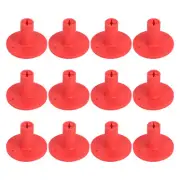12Pcs Rubber Golf Tee, 1.4" Golf Tees Training Driving Range Tee, Red