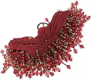 Hohopeti Beaded Fringe Trim for DIY Curtains Decorative Edging Tassel Design for Home Tailor Shops Clothing Stores Versatile Crafting Material Dried