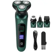 Men Electric Travel Shaver Washable Three-head Floating Razor Painless Cordless Trimmer Shaving Face Beard Razor Portable Shaver