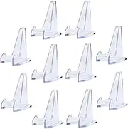 10Pcs Acrylic Display Stands for Photos Artwork and Plates Clear Multi Use Racks for Home Office Weddings and Parties and Easy to Use