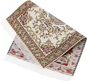 ibasenice Mini Rug Woven Door Mat 1: 12 Floral Carpet Dollhouse Wallpaper Indoor Rug Interior Door Mat Dolls House Rugs Miniature Carpet Indoor Floor Mat Area Rug Mini Carpet Cloth