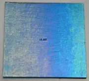 1116.31- 5"x 5" IRIDIZED TRANSPARENT TURQUOISE BLUE BULLSEYE 3mm GLASS 90 COE