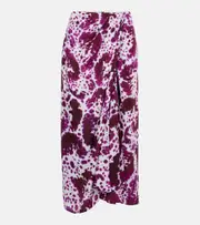 [Dries Van Noten] Dries Van Noten Gathered midi skirt AU 10 white