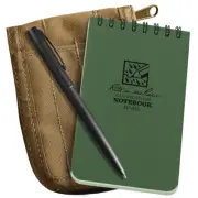 RITR Top Spiral Kits 3 X 5 - Universal - Green Polydura Notebook / Tan Cordur...