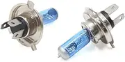 uxcell 2pcs 12V 100W 130W H4 White Xenon Halogen Bulb Car Fog Light Daytime Running Lamp