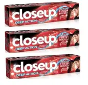3 x 150g (450g) Close Up Toothpaste Deep Action Clean-12 Hours Fresh Breathe