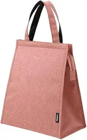 AIMALL Thermal Insulated Lunch Bag, Durable Oxford Cloth Bento Box Food Tote for Office, Work, School, and Picnic, Leakproof and Lightweight, Available in Grey, Pink, Navy