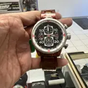 Invicta Aviator 40702 Men's Black Round Analog Chronograph Tachymeter Date Watch