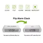 BALDR Digital Flip Alarm Clock Table Time Display Snooze Clock LED Timer
