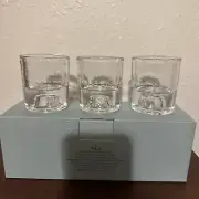 New 3 Pc Set Partylite Clear Glass Essential Votive Trio Candle Holders P9614