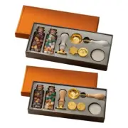 Wax Seal Stamp Set Kits Sealing Wax Storage Box Seal Furnace Craft Supplies DIY