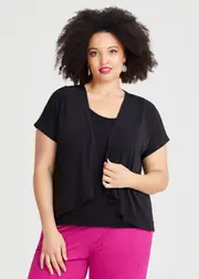 [TS] Taking Shape Luna Everyday Cardigan Size 18 in Black - Plus Size Women's Clothing Black