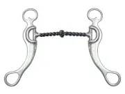 AJ Tack Sweet Iron Twisted Snaffle Grazing Bit