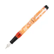 Opus 88 Demonstrator Fountain Pen in Minty Orange - Fine Point - NEW in Box