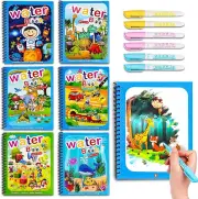 6 Set Water Drawing Books for for Kids, Kids Montessori Toys Reusable Magic W...