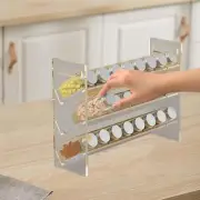 Acrylic Spice Rack Space Saving Seasoning Shelf Organizer Jars Spice Bottles