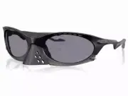 OAKLEY PLANTARIS SUNGLASSES MATTE BLACK PRIZM GRAY TRAVIS SCOTT REMOVEABLE NOSE