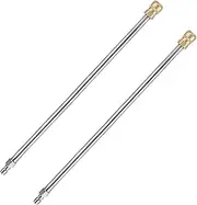 YUET 2Pcs Pressure Washer Extension Wand, Extension Lance (16"/40cm) 1/4 Inch Quick Connect, Washer Elbow Rod Water Pumps Kit 4000 PSI (Straight Set) 16 Inch Stainless Steel Power Washer Lance, 2 Pack