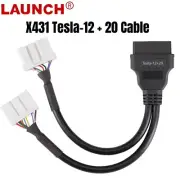 Launch X431 Tesla 12+ 20 Adapter Compatible with X-431 PAD V,PRO 3S+ V3.0/V5.0