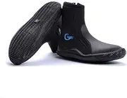 High-Cut Snorkel Zipper 5mm Neoprene Diving Boots Anti-Slip Scuba Diving Shoes for Surfing Water Sports