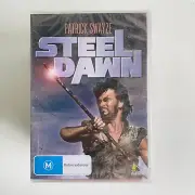 Steel Dawn (Region 4 DVD, 1987), Patrick Swayze - BRAND NEW - Free Postage.