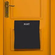 Post Catcher for Letterboxes [Black] No Tools or Screws Needed – Dog Proof Letter Box Mail Catcher Bag (Black)