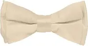 [Vittorio Farina] Boy's Classic Solid Silky Satin Bow Tie - Adjustable Bow Tie for Boys