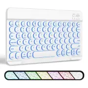 Universal Portable Wireless Bluetooth Keyboard for iPad/iPhone/Tablet, Backli...