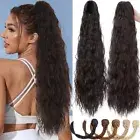 Drawstring Ponytail for Women Curly Wavy Pony Tail Extension Clip In Hairpiece