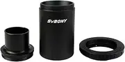 SVBONY Metal Adapter and T2 T Ring Adapter 1.25 inch Telescope Accessory for Cameras and Photography Dedicated CA1 Sleeve Extended Cylinder for Telescope (for Nikon)