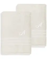 Linum Home Textiles Denzi 2pc Monogrammed Bath Sheet Set