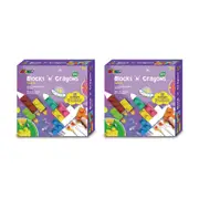 2x Avenir Blocks'n'Crayons Space Creative Arts/Colors Kids/Toddler Activity 3y+