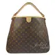 【全新未使用商品】茱麗葉精品 LV M40353 Delightful MM 經典花紋皮飾邊肩背包現金價$34,800