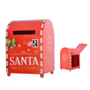 Gibson Gifts Lustre Xmas Santa North Pole Mailbox Home Display Decor 19x13cm