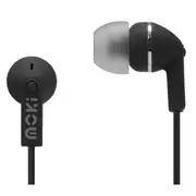 Moki Dots ACC-HPDOT Wired In-Ear Headphones - Black Noise Isolation - 3.5mm Jack [ACC-HPDOTK]