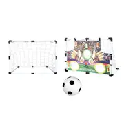 Soccer Goals Kids Football Goal Net Set Portable Soccer With Inflatable For