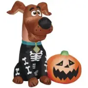 4' LED Scooby Doo w/ Pumpkin Halloween Inflatable Outdoor Yard Holiday Decor