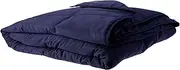 LUXOR Microfibre Weighted Blanket, Machine Washable Winter Blankets for Adults (2.2KG (90x120cm), Navy)